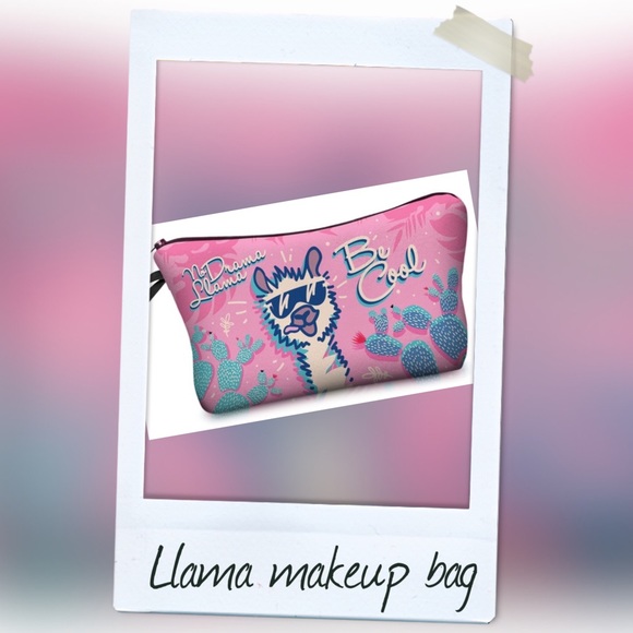 HBIC Boutique Other - No drama Llama makeup bag New 💜
